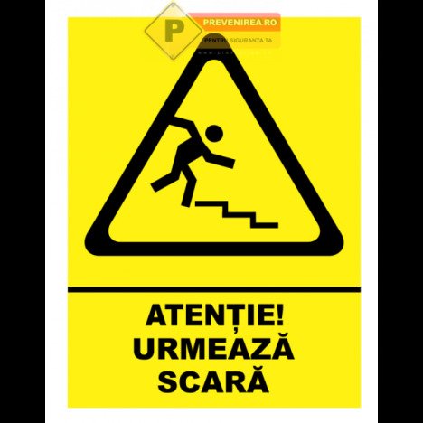 Indicatoare de avertizare scara